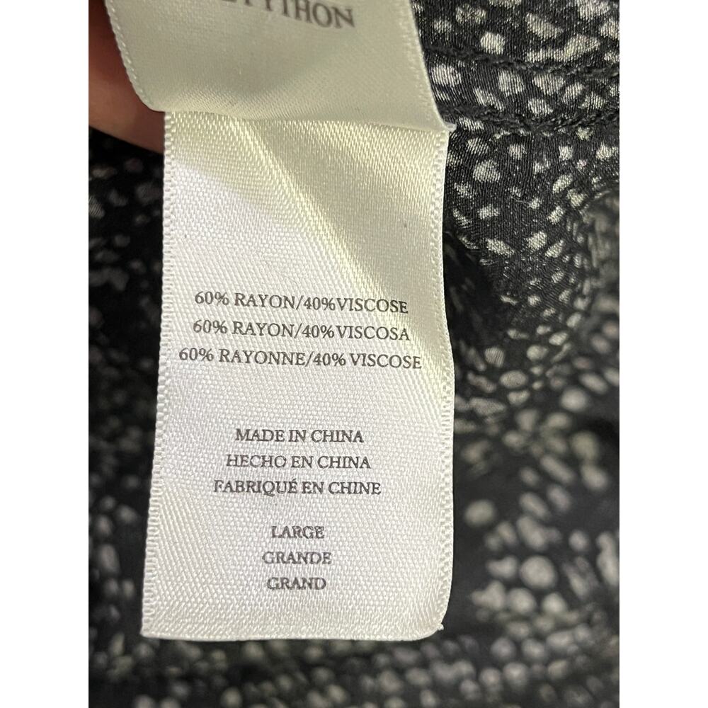 Rails Eloise Slate Python Print Blouse Button Fro… - image 5